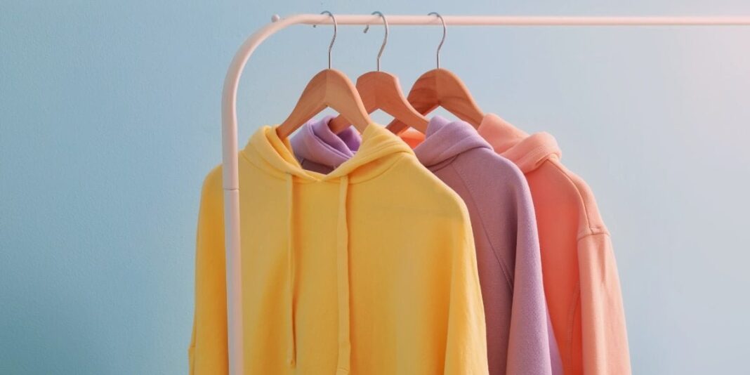 3 Hoodies made of different types of fabrics.