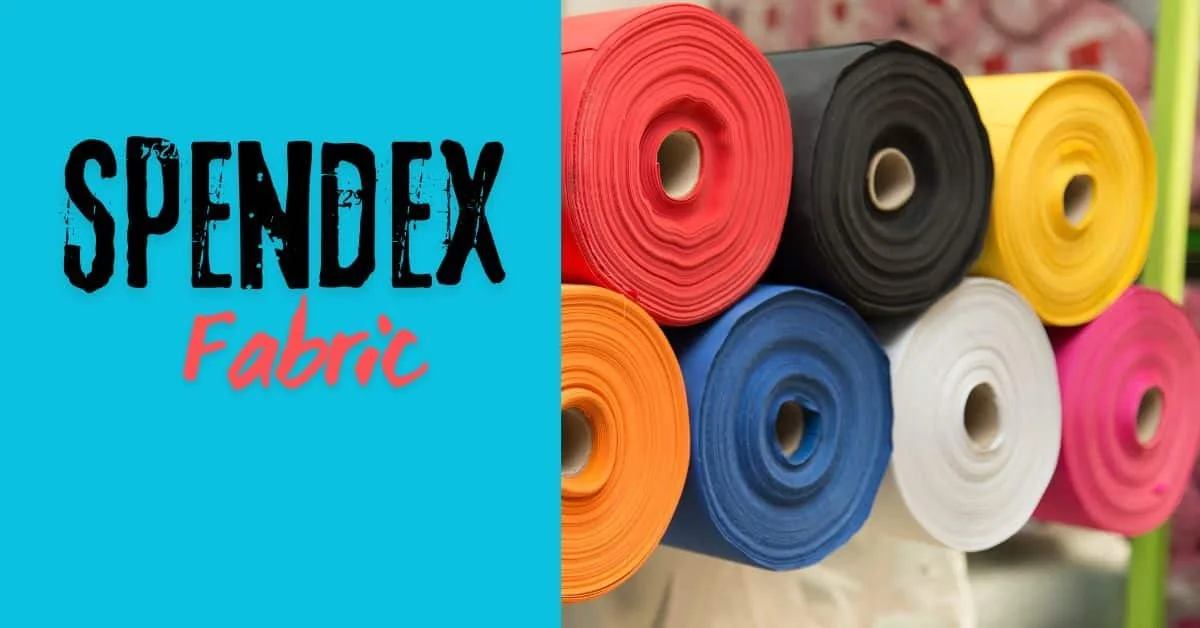 Colorful rolls of spandex fabric in various shades, showcasing the versatility and vibrancy of the material.