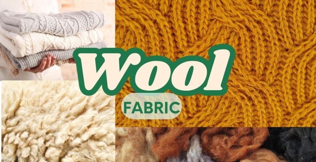 Showing wool fabric in different shapes and patterns.