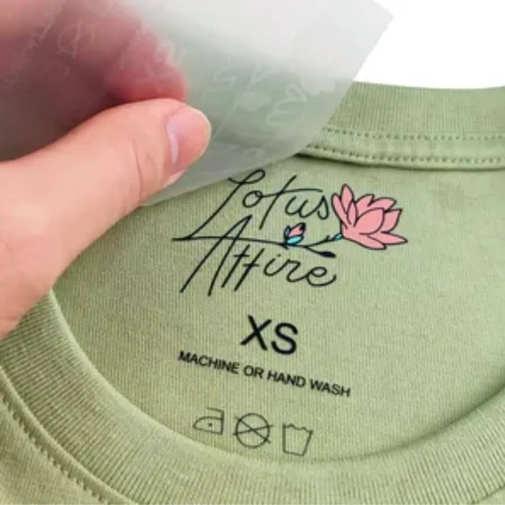 custom Heat Transfer Labels clothing brand