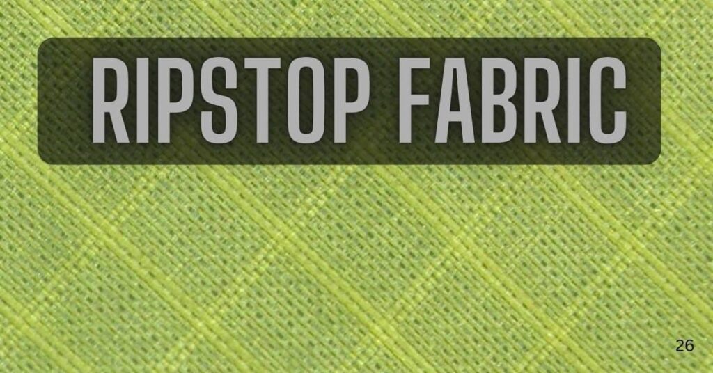 The feature image of show the ripstop fabric