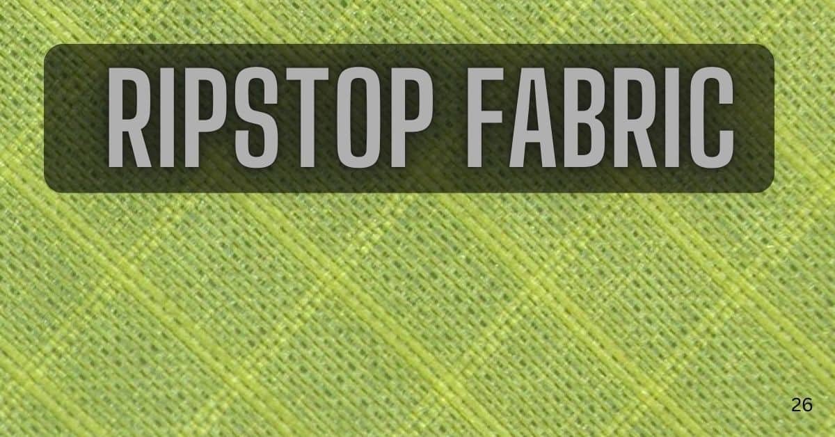 The feature image of show the ripstop fabric