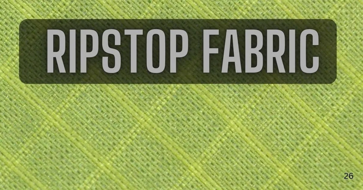 The feature image of show the ripstop fabric