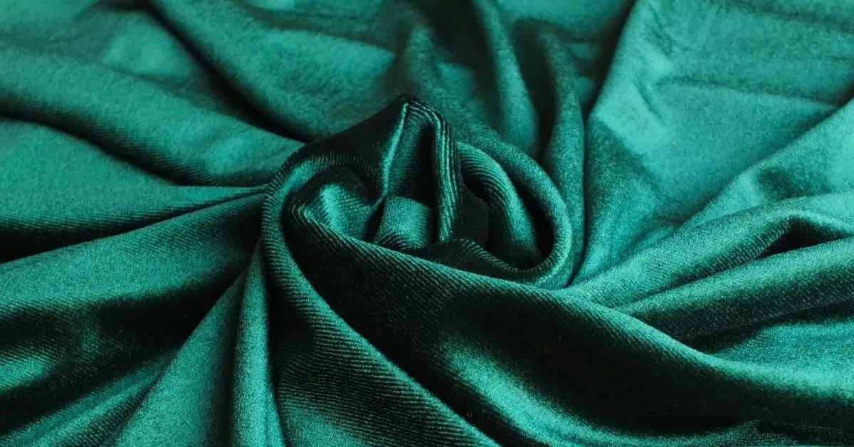 infographic image of show the swatches of velour fabric
