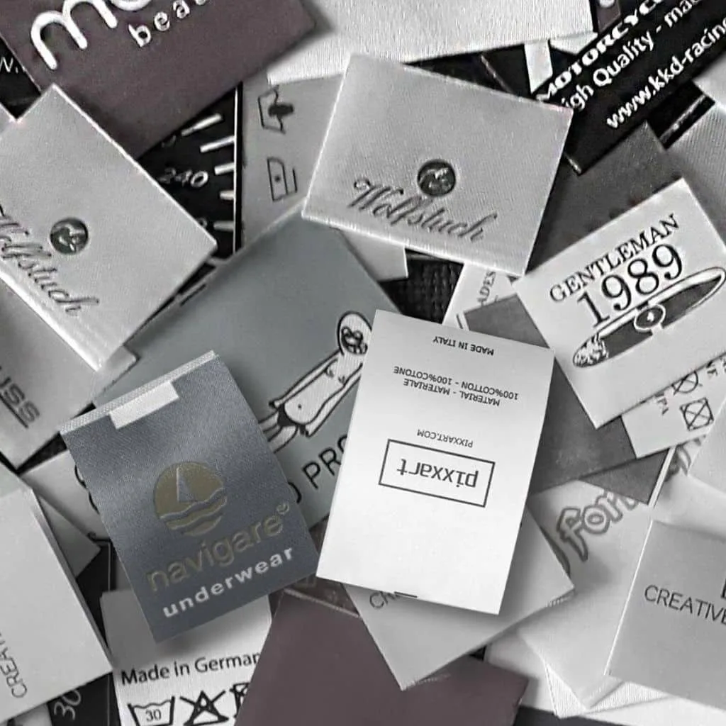 custom printed labels of clothing brands