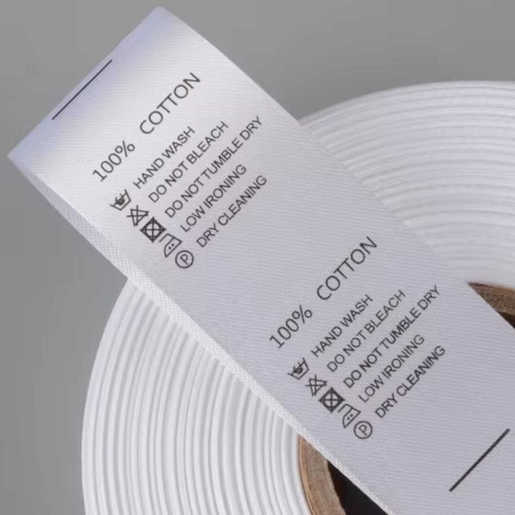 Satin Neck Tags for clothing brand