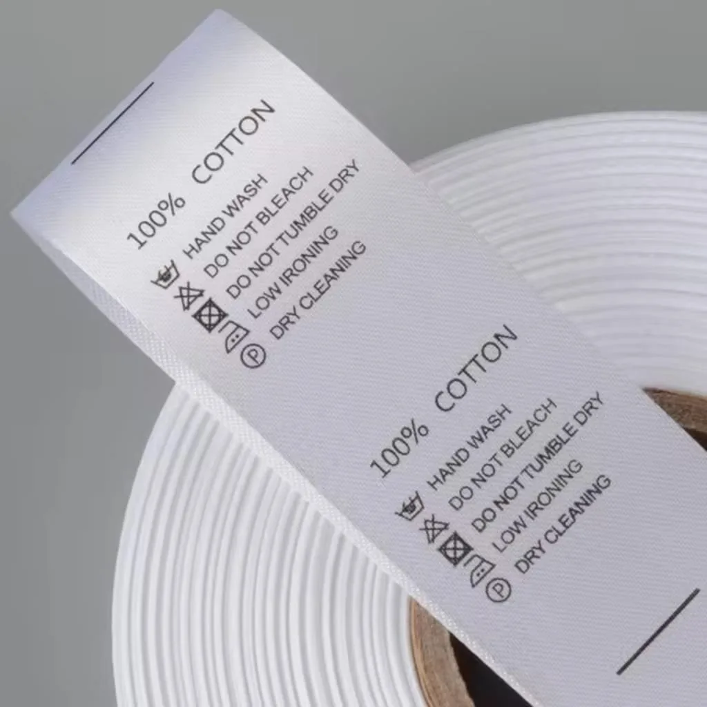 Satin Neck Tags for clothing brand
