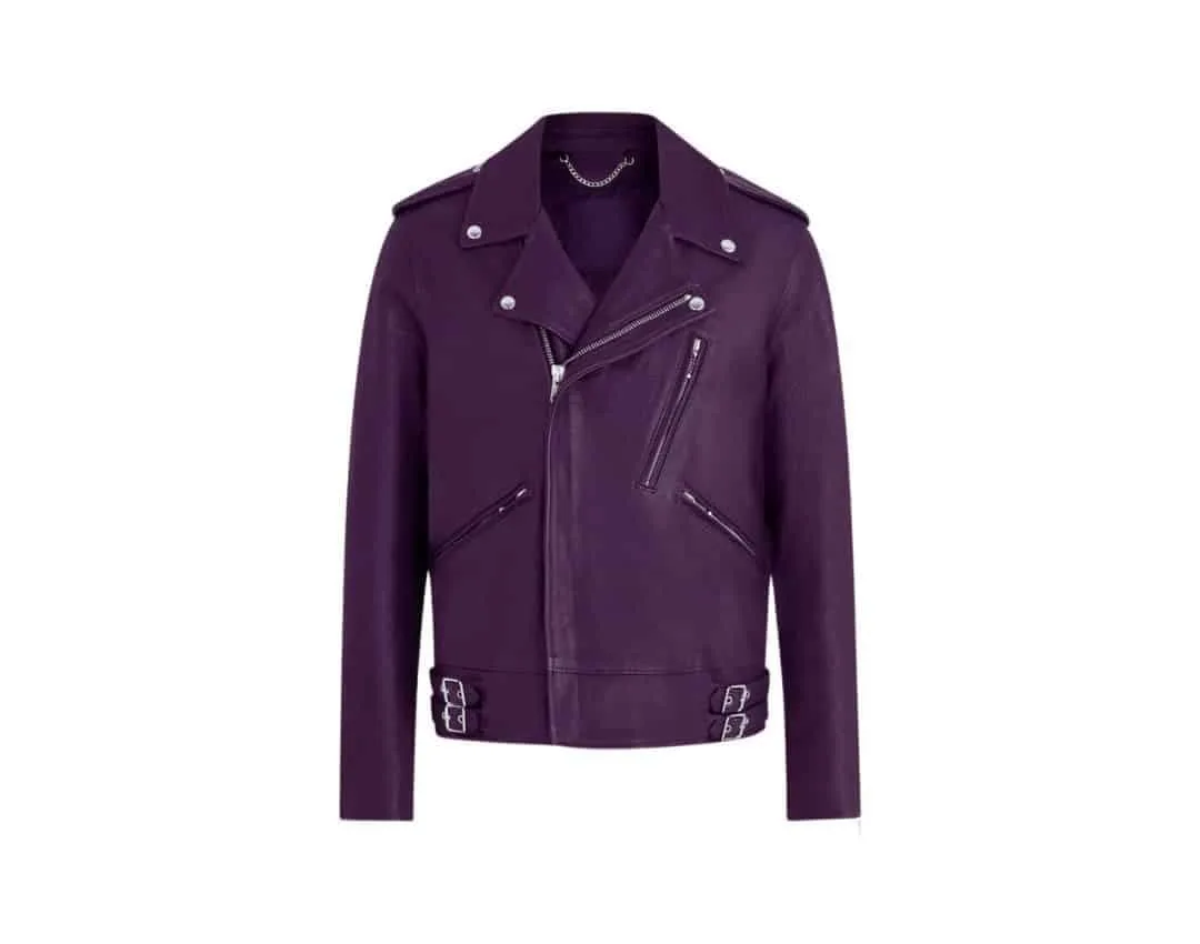 A sleek and durable biker jacket, part of the specialized jackets range, featuring protective padding and reflective strips for safety.