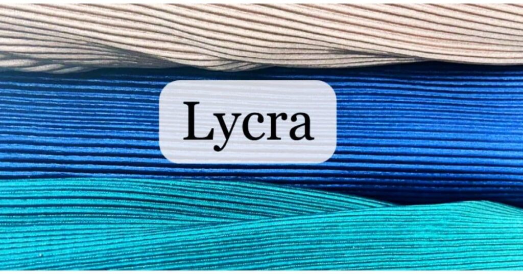 the swatches of lycra fabric