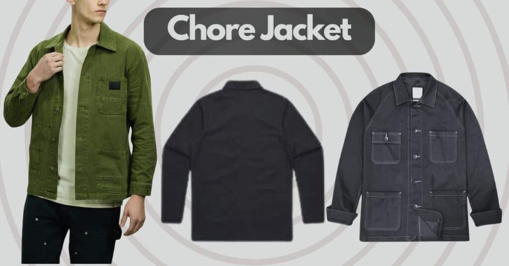 Chore jacket styled as a fashion icon, showcasing its evolution from durable workwear to versatile wardrobe essential.