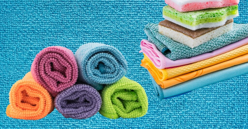 A close-up of soft, breathable microfibre fabric, showcasing its smooth texture and eco-friendly appeal.