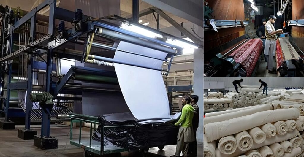 Nishat Mills factory exterior showcasing modern textile production facilities in Pakistan.