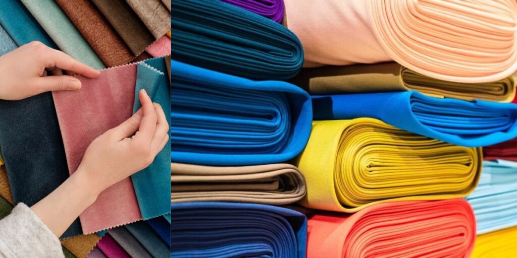 A variety of stylish T-shirts made from different comfortable fabrics like cotton, bamboo, and blends, displayed on hangers.