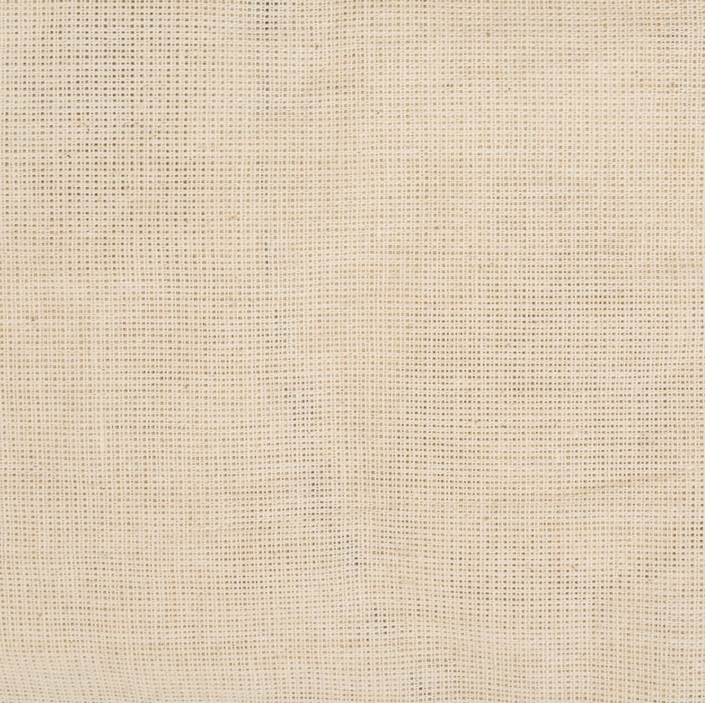 Close-up image of plain weave cotton fabric, showcasing its fine, evenly spaced weave pattern in a beige color.