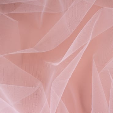 Soft pink nylon chiffon fabric with delicate folds and a semi-transparent appearance.