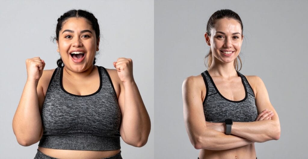 Women in 3x sports bras showing confidence and readiness for intense workouts