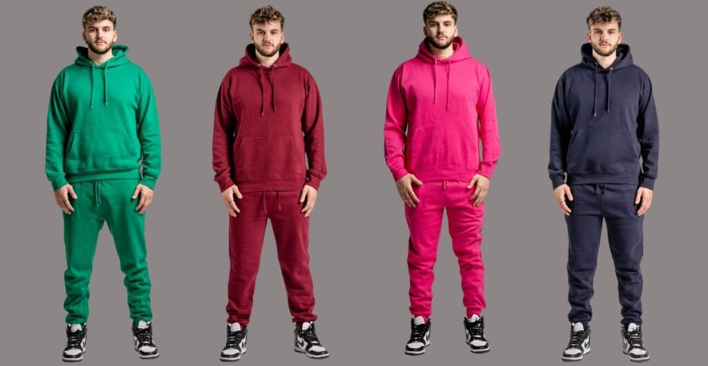 A warm, inviting scene featuring a plus-size model lounging in a plush, oversized Just My Size sweat suit. The setting is a cozy living room with soft lighting, a knit blanket, and a mug of tea. The outfit emphasizes soft fabric, relaxed fit, and comfort-focused styling suitable for ultimate relaxation at home.