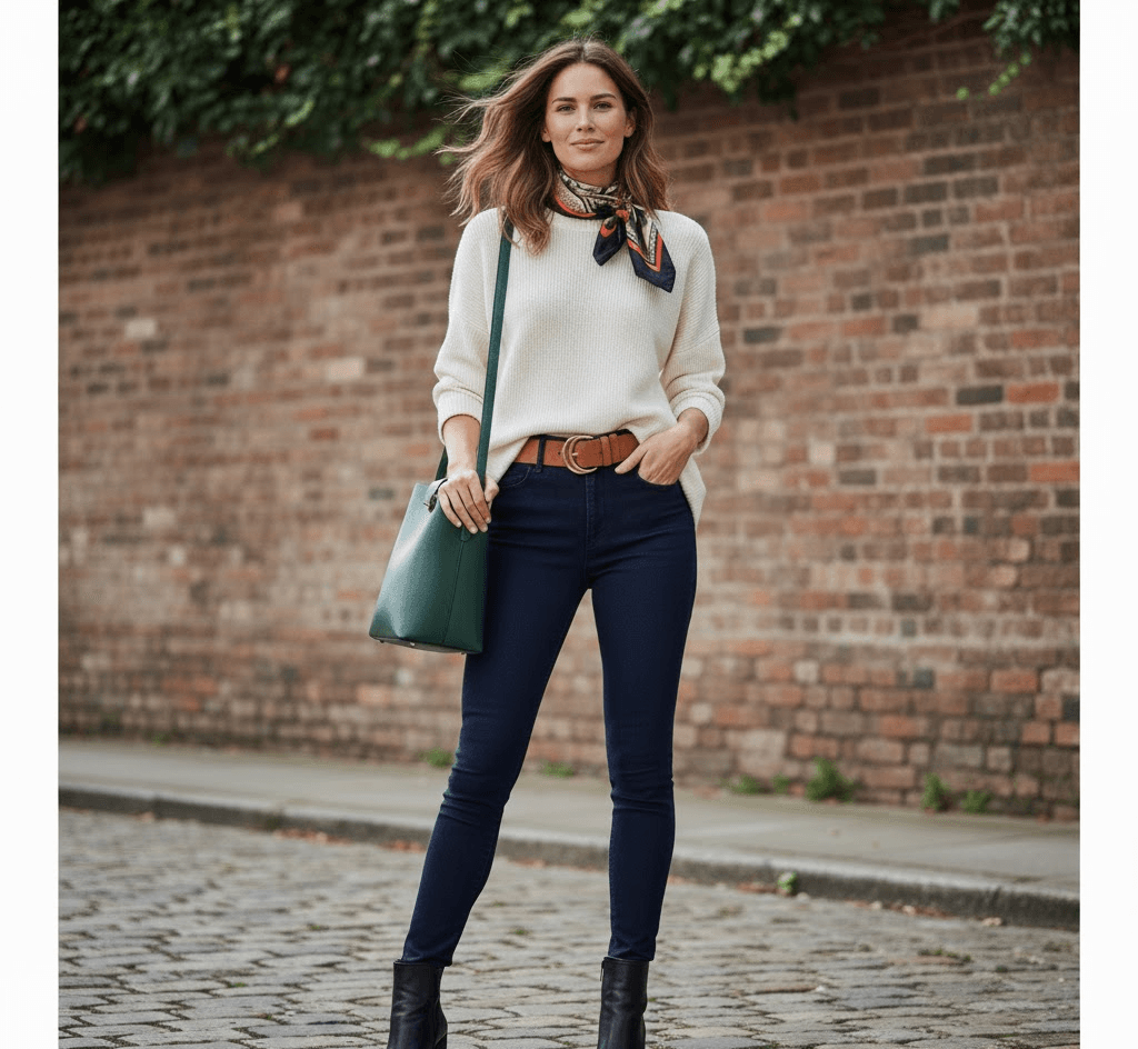 Woman wearing jegging pants, showcasing a stylish and casual look