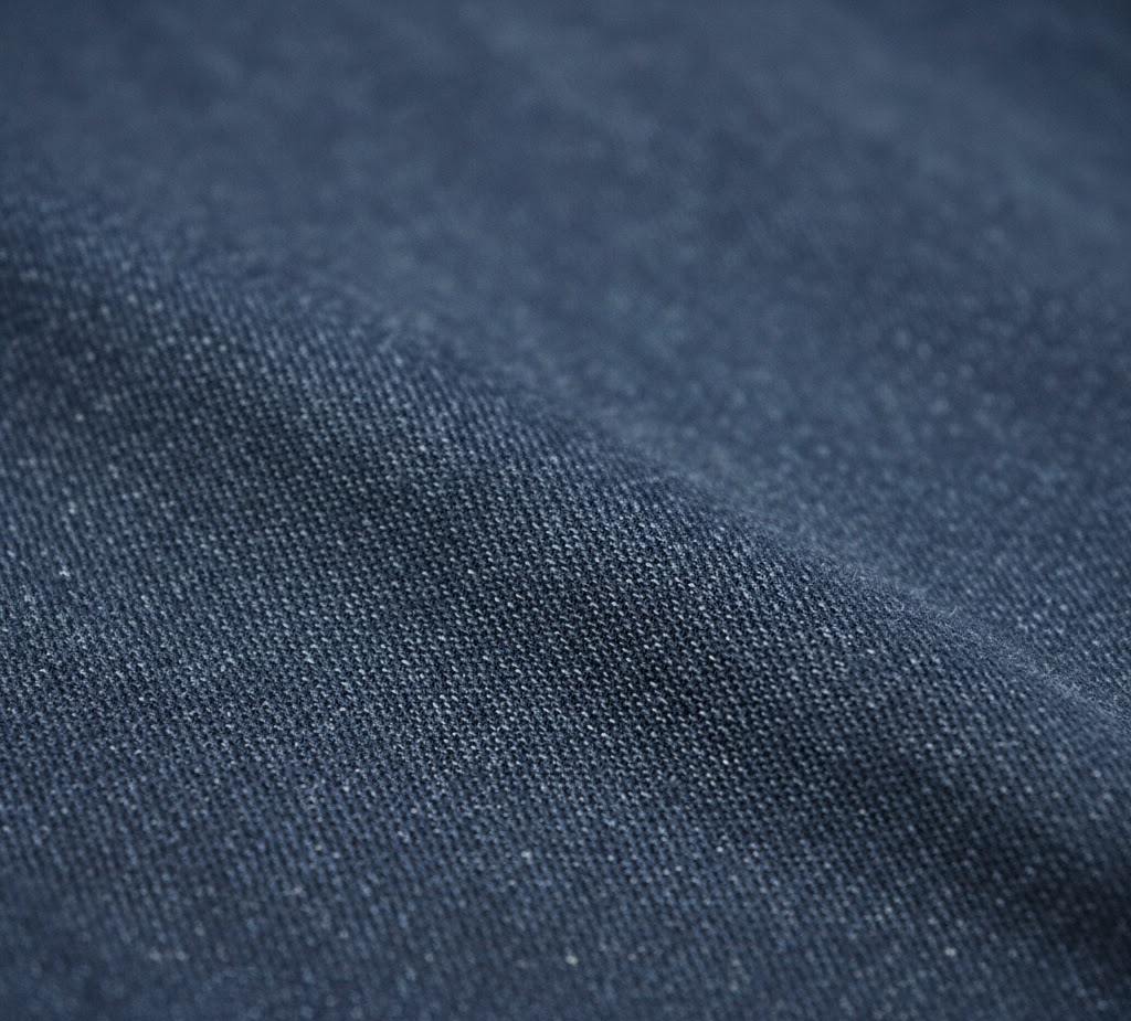 Close-up of the soft, stretchy fabric of jegging pants