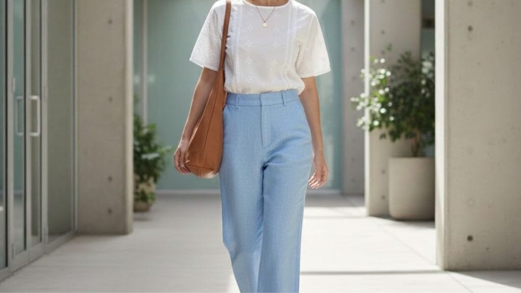 Breathable linen trousers styled for casual and smart everyday wear