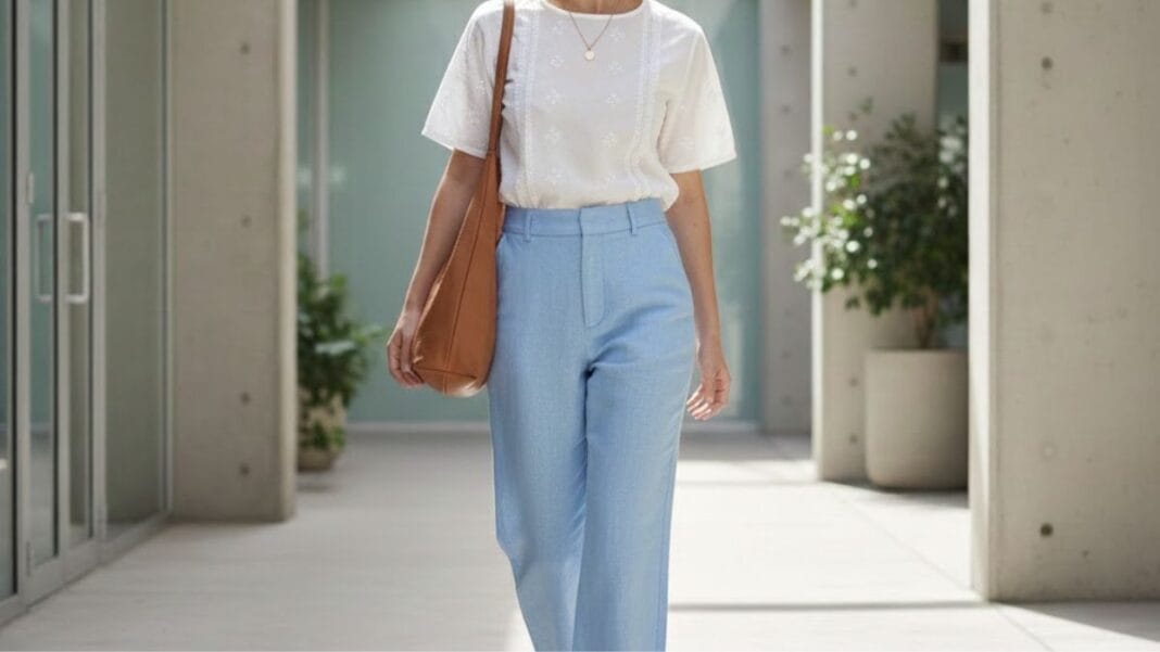 Breathable linen trousers styled for casual and smart everyday wear