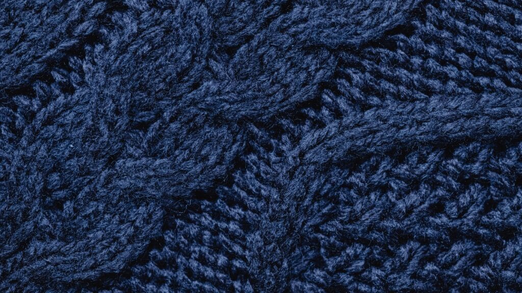 Close-up of a knitted fabric texture showcasing a thicker fabric option