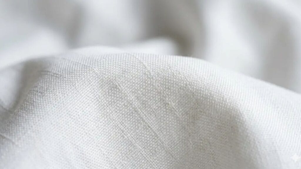 Close-up of soft bamboo viscose fabric texture showing smooth, breathable weave.