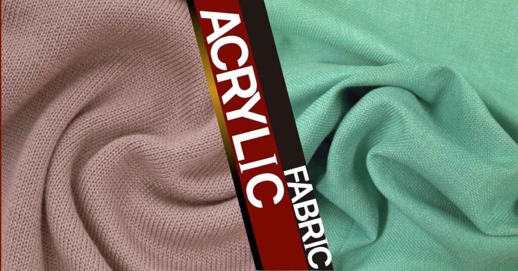Acrylic Fabric and it's blends. Tow color patches of Acrylic Fabric.