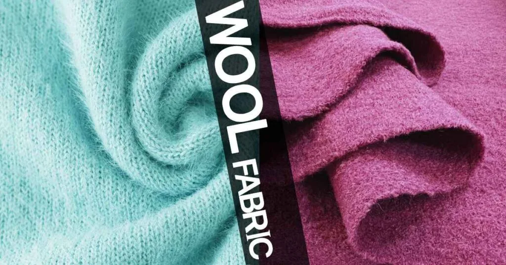 Illustration of popular wool blends and their fabric uses
