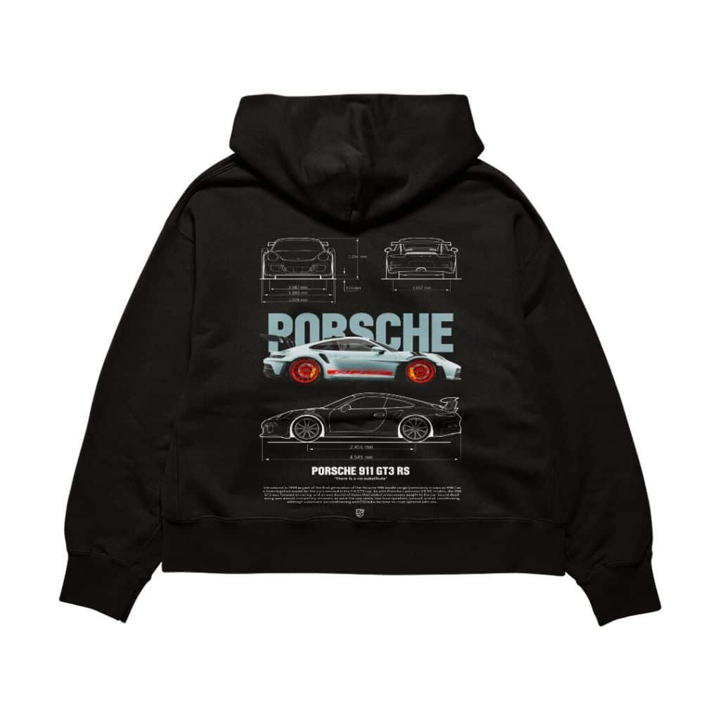 Graphic hoodie featuring bold street art print on the front.