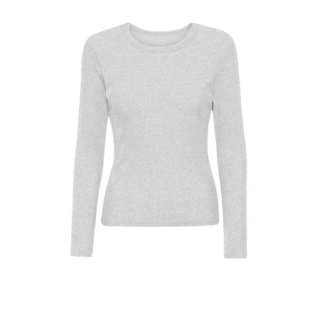 Long sleeve t-shirt for women. A common style for regular fits.