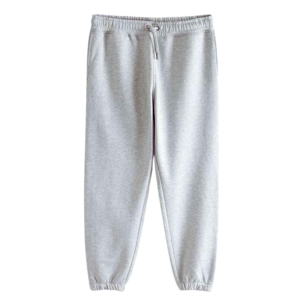 Tapered joggers for men offering a relaxed fit at the top, narrowing towards the ankle, blending comfort with style.