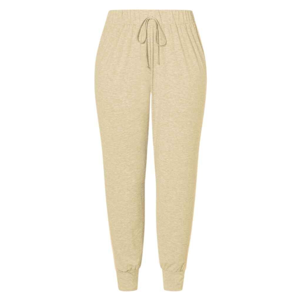 Sleek, stylish tapered joggers for women, designed with a modern slim fit—highlighting a trendy option in the types of best joggers for women.