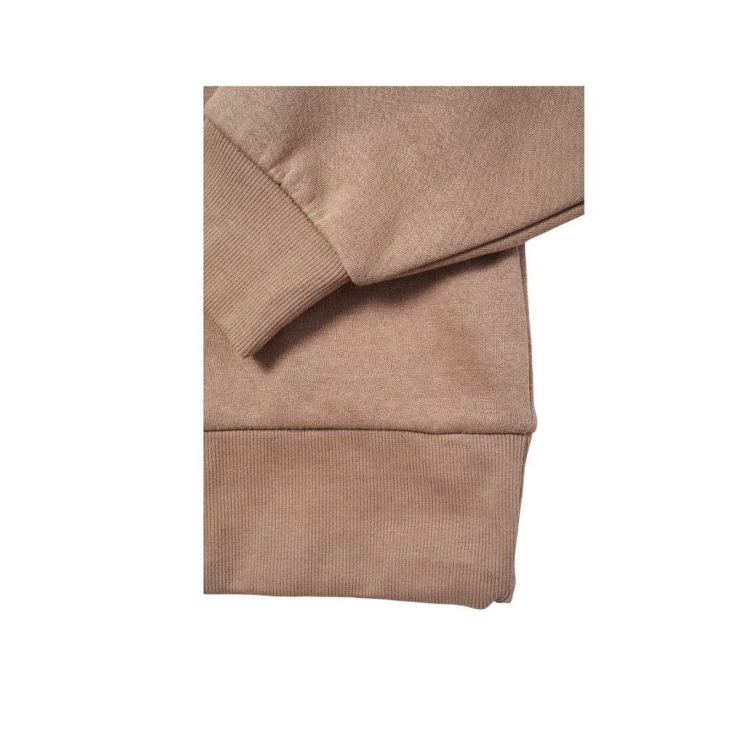 A cozy, stylish brown hoodie that complements any outfit for a casual or trendy look.