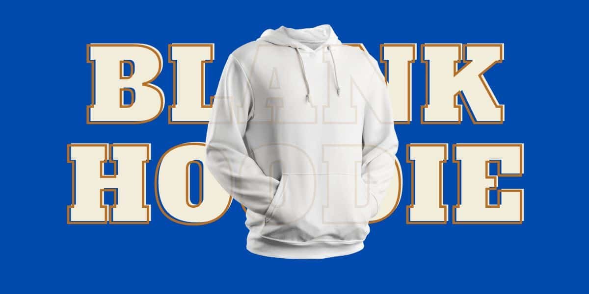 A variety of blank hoodies displayed in different colors and styles.