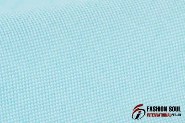 Swatch of Pinpoint Oxford material or fabric.