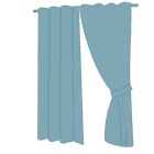 curtains icon as home textiles category