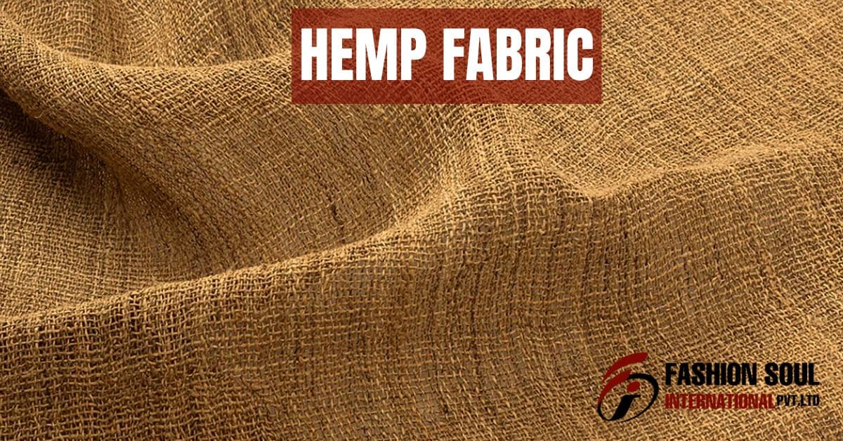 A closeup view of hemp fabric