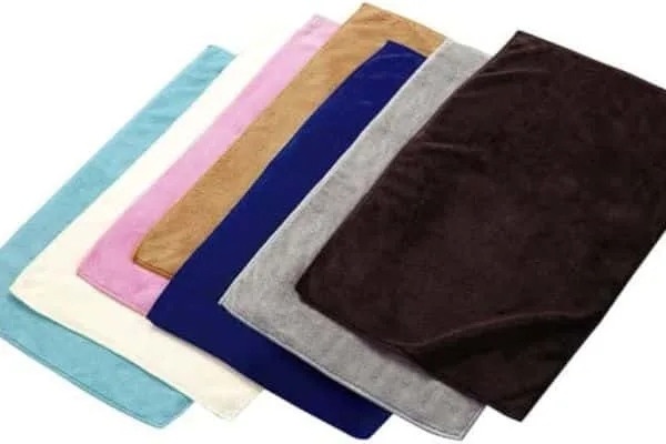 infographic image of show the different types of microfiber velour swatches .