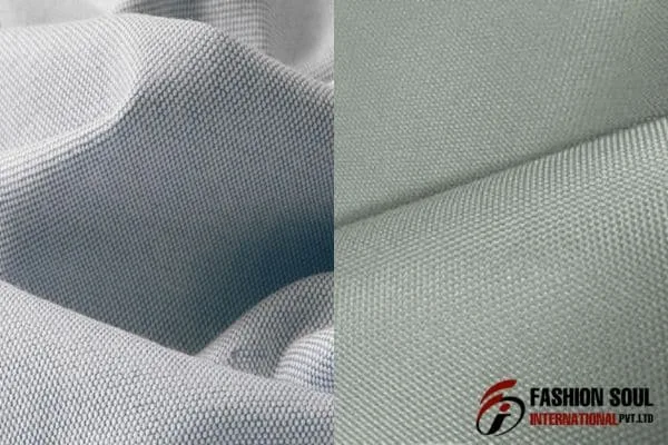 Swatches of Plain oxford fabric in 2 different colors.