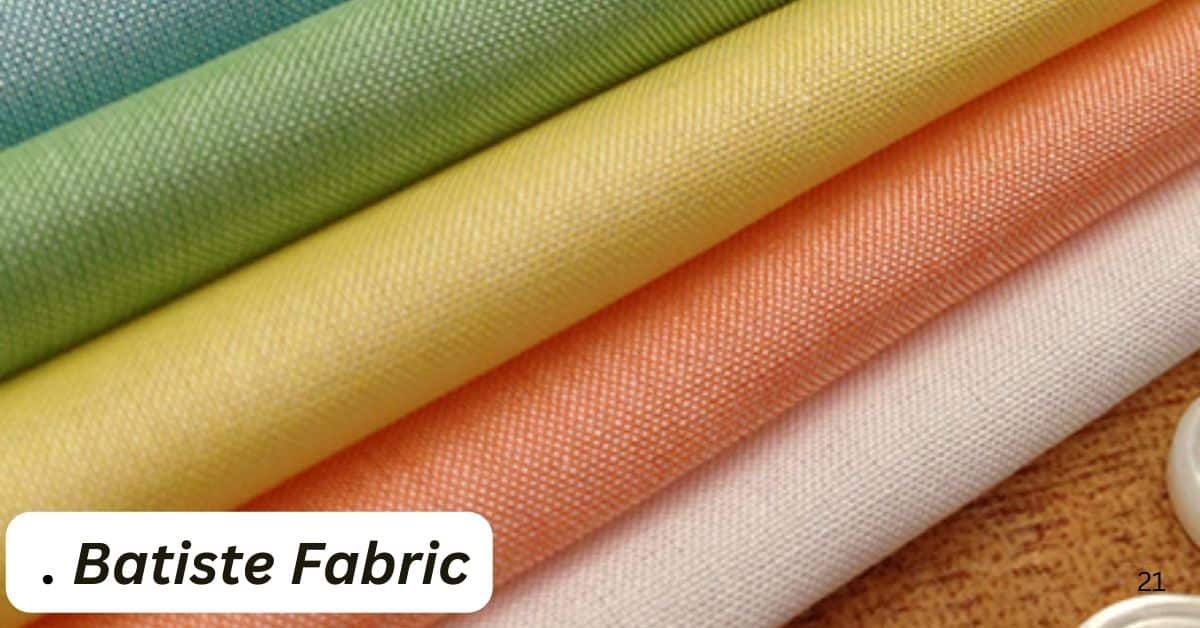 infographic image the explaining of batiste fabric