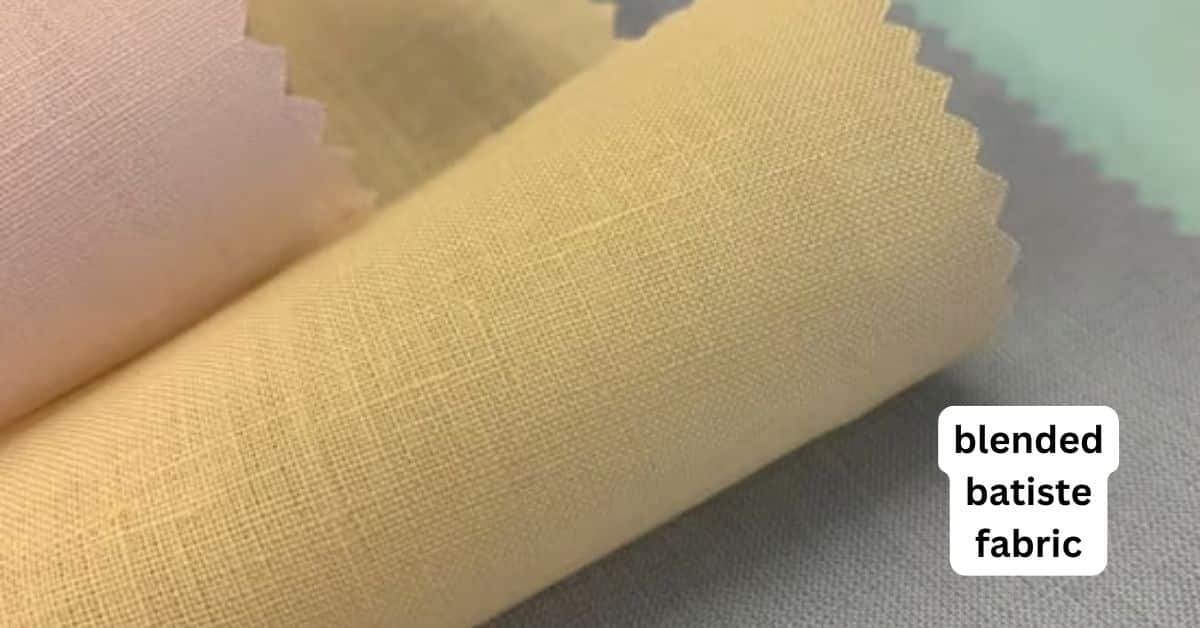 infographic image the blended batiste fabric