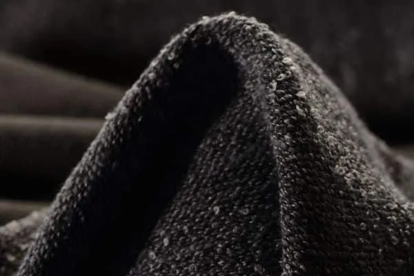 infographic image of show the swatches of boucle woolen fabric