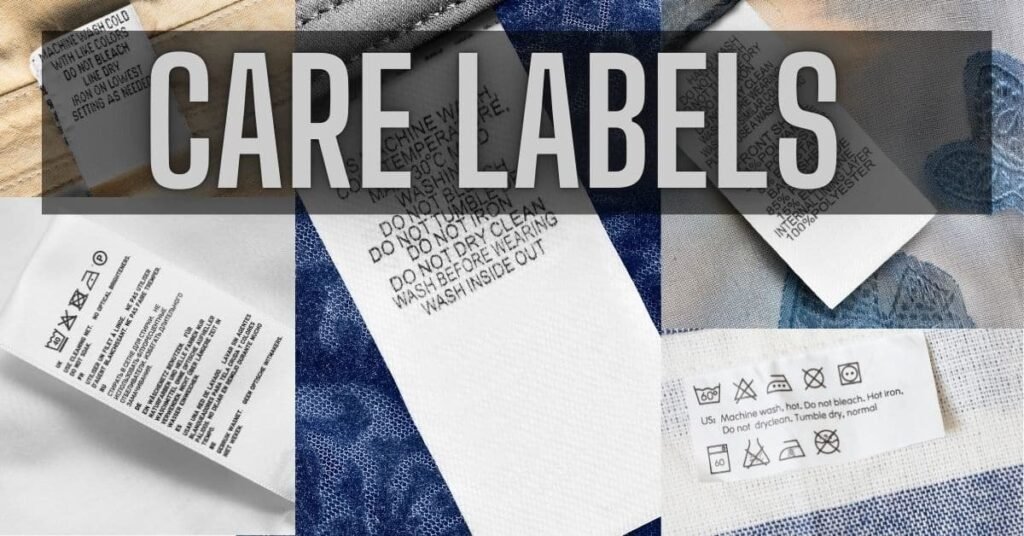 Care labels: things you should know size, material, and indicators explained clearly