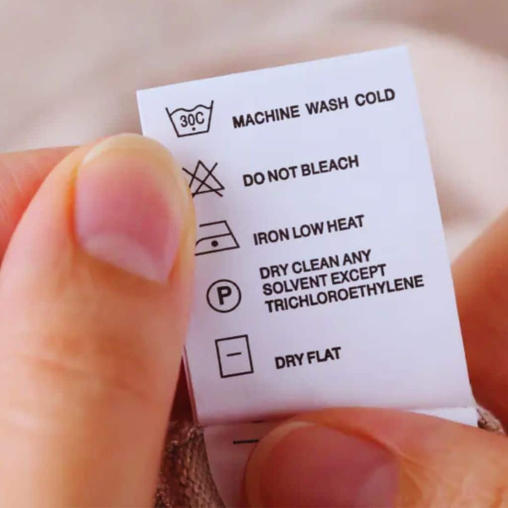 care tags for clothing brand