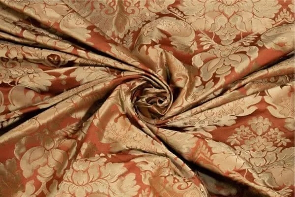 infograohic image of show the clothes of damask bricade fabric