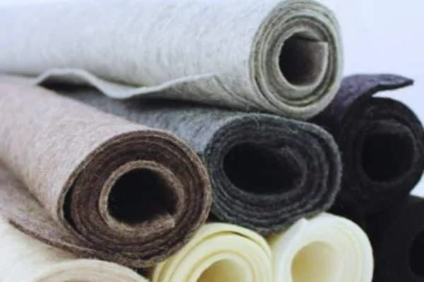 infographic image of show the swatches of felt woolen fabric