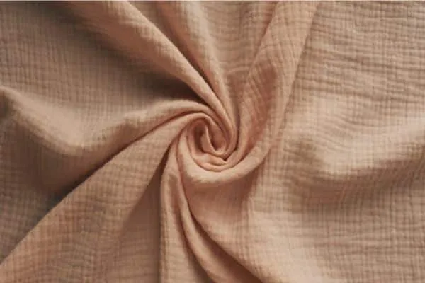 infographic image of show the swatches of gauze muslin fabric