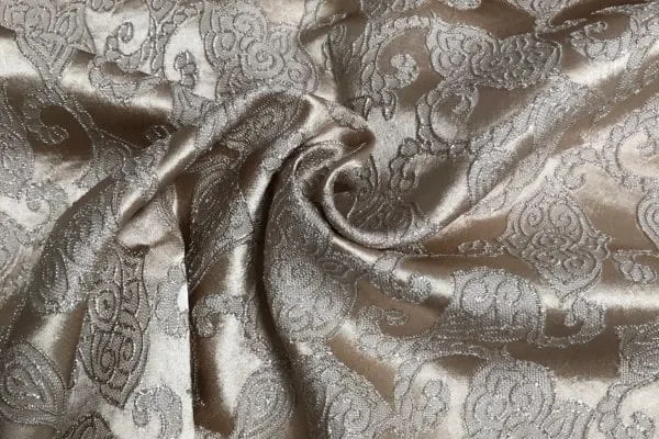 infographic image of show the clothes of synthetic brocade fabric