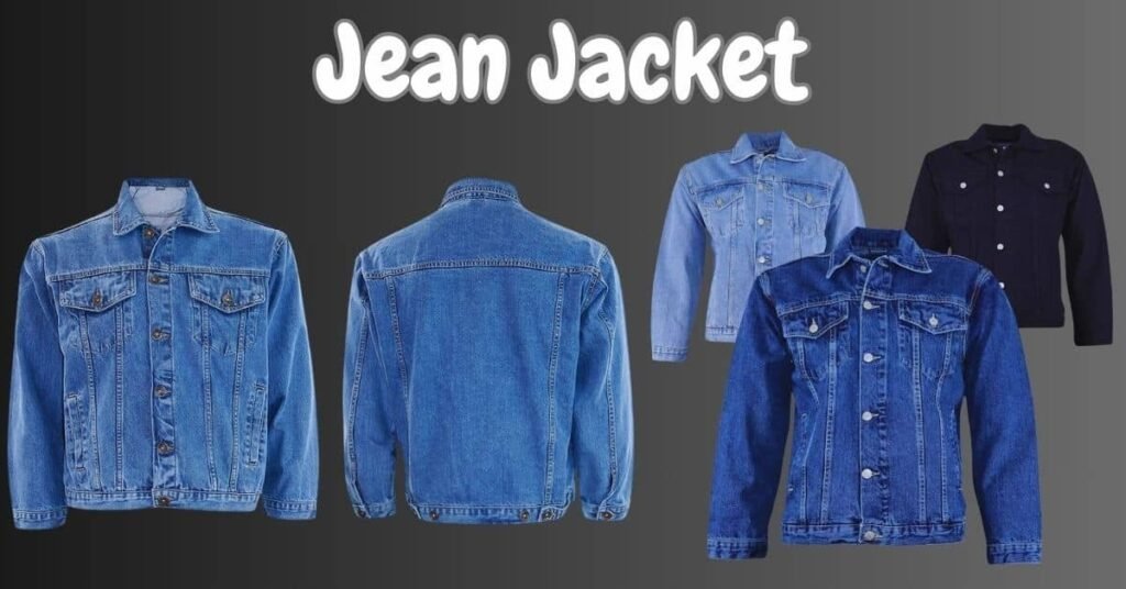 A stylish Timeless Jean Jacket paired with seasonal outfits, showcasing its versatility year-round.